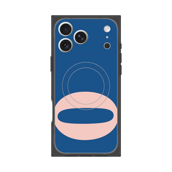 プレミアムスクエアケース with MagSafe［ オリジナル - initial color - O navy ］