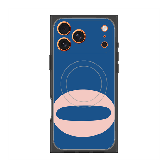 プレミアムスクエアケース with MagSafe［ オリジナル - initial color - O navy ］