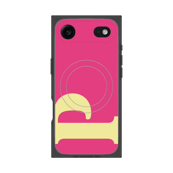 プレミアムスクエアケース with MagSafe［ オリジナル - initial color - P pink ］