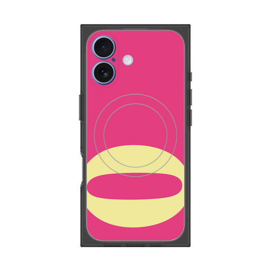 プレミアムスクエアケース with MagSafe［ オリジナル - initial color - Q pink ］