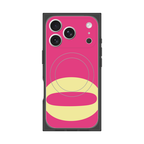 プレミアムスクエアケース with MagSafe［ オリジナル - initial color - Q pink ］