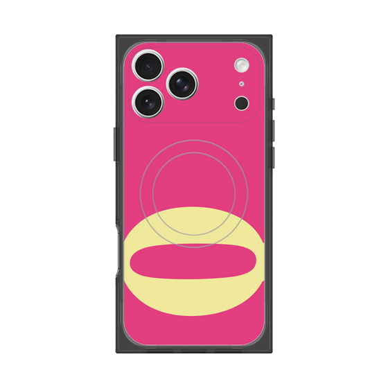 プレミアムスクエアケース with MagSafe［ オリジナル - initial color - Q pink ］