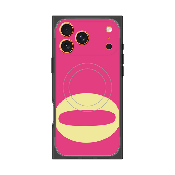 プレミアムスクエアケース with MagSafe［ オリジナル - initial color - Q pink ］