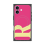 プレミアムスクエアケース with MagSafe［ オリジナル - initial color - R pink ］