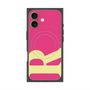 プレミアムスクエアケース with MagSafe［ オリジナル - initial color - R pink ］