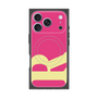 プレミアムスクエアケース with MagSafe［ オリジナル - initial color - R pink ］