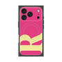 プレミアムスクエアケース with MagSafe［ オリジナル - initial color - R pink ］