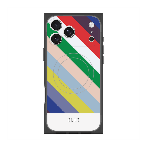 プレミアムスクエアケース with MagSafe［ ELLE - シック - スプリング ］