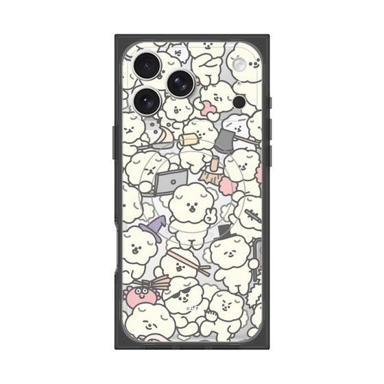 プレミアムスクエアケース with MagSafe［ もっさりもさお - もさもさ - クリア ］