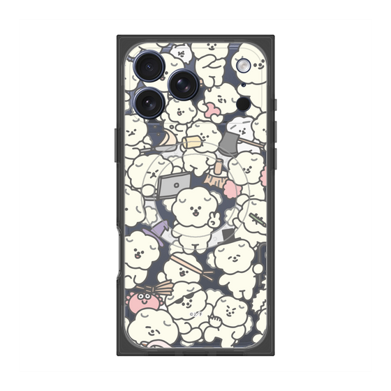 プレミアムスクエアケース with MagSafe［ もっさりもさお - もさもさ - クリア ］