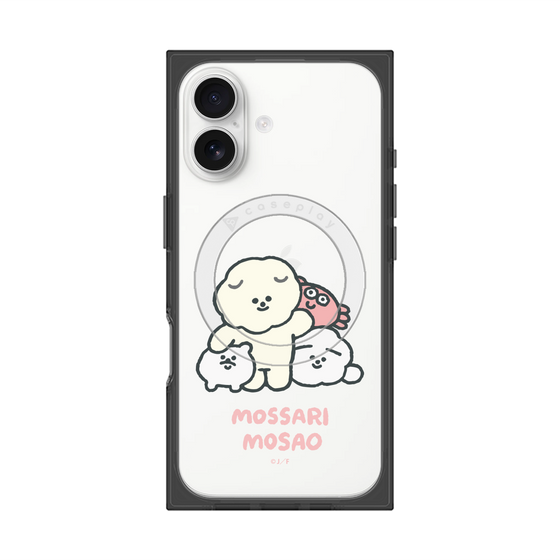 プレミアムスクエアケース with MagSafe［ もっさりもさお - みんないっしょ - クリア ］