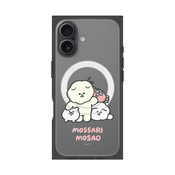 プレミアムスクエアケース with MagSafe［ もっさりもさお - みんないっしょ - クリア ］