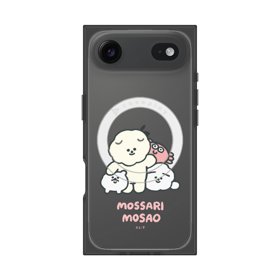 プレミアムスクエアケース with MagSafe［ もっさりもさお - みんないっしょ - クリア ］
