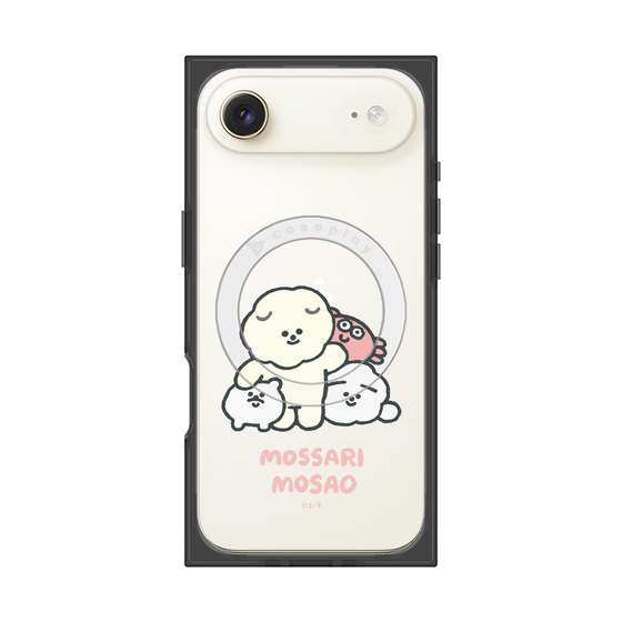 プレミアムスクエアケース with MagSafe［ もっさりもさお - みんないっしょ - クリア ］