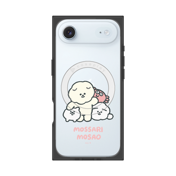 プレミアムスクエアケース with MagSafe［ もっさりもさお - みんないっしょ - クリア ］