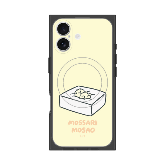 プレミアムスクエアケース with MagSafe［ もっさりもさお - おとうふマットレス ］