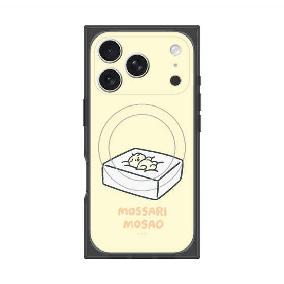 プレミアムスクエアケース with MagSafe［ もっさりもさお - おとうふマットレス ］
