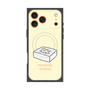 プレミアムスクエアケース with MagSafe［ もっさりもさお - おとうふマットレス ］