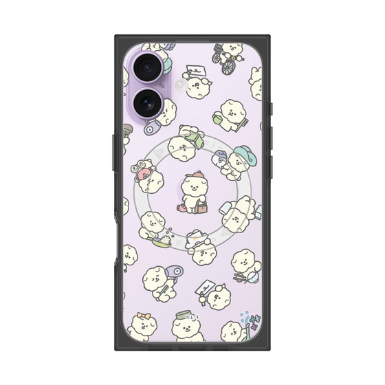 プレミアムスクエアケース with MagSafe［ もっさりもさお - もさおがいっぱい - クリア ］