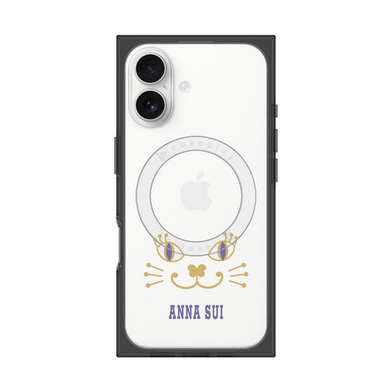 プレミアムスクエアケース with MagSafe［ ANNA SUI - フェイス - クリア ］