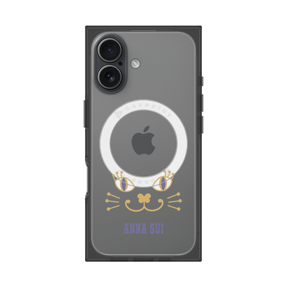 プレミアムスクエアケース with MagSafe［ ANNA SUI - フェイス - クリア ］