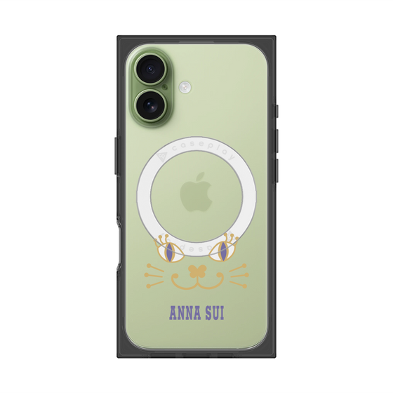 プレミアムスクエアケース with MagSafe［ ANNA SUI - フェイス - クリア ］