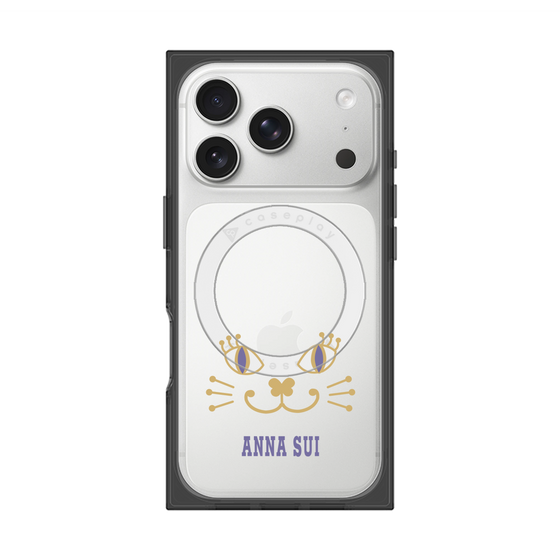 プレミアムスクエアケース with MagSafe［ ANNA SUI - フェイス - クリア ］