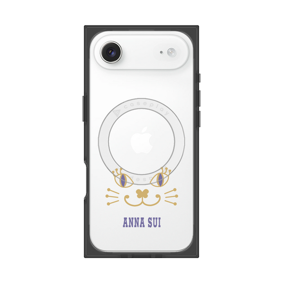 プレミアムスクエアケース with MagSafe［ ANNA SUI - フェイス - クリア ］