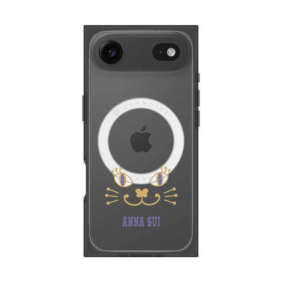プレミアムスクエアケース with MagSafe［ ANNA SUI - フェイス - クリア ］