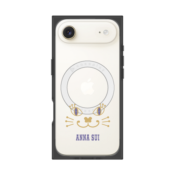 プレミアムスクエアケース with MagSafe［ ANNA SUI - フェイス - クリア ］