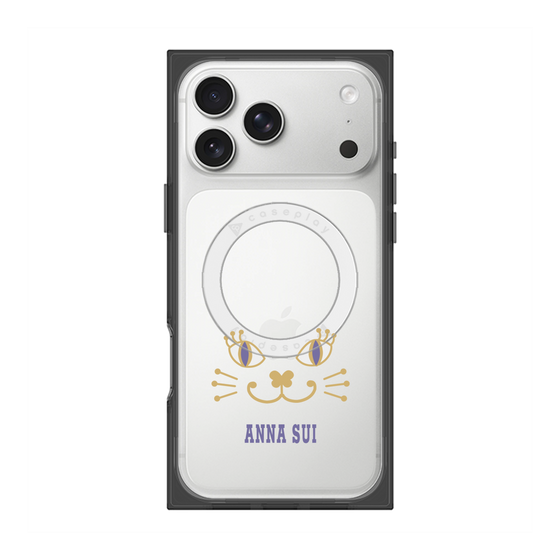 プレミアムスクエアケース with MagSafe［ ANNA SUI - フェイス - クリア ］