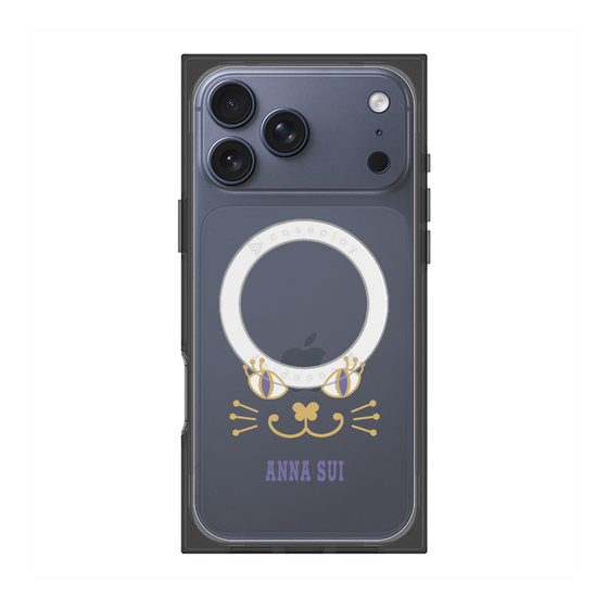 プレミアムスクエアケース with MagSafe［ ANNA SUI - フェイス - クリア ］