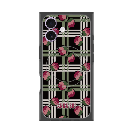プレミアムスクエアケース with MagSafe［ ANNA SUI - クローバーフラワー ］