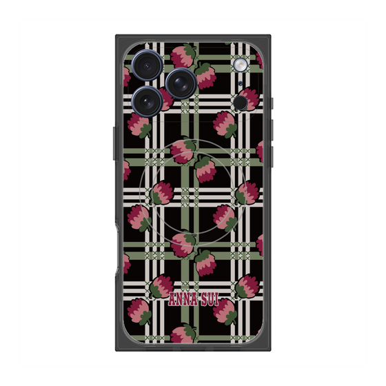 プレミアムスクエアケース with MagSafe［ ANNA SUI - クローバーフラワー ］