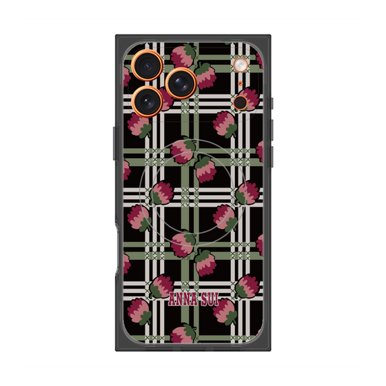 プレミアムスクエアケース with MagSafe［ ANNA SUI - クローバーフラワー ］