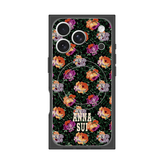 プレミアムスクエアケース with MagSafe［ ANNA SUI - オンブルローズ ］