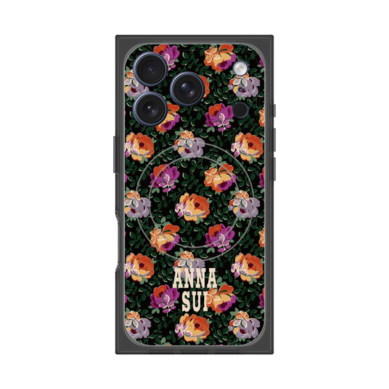 プレミアムスクエアケース with MagSafe［ ANNA SUI - オンブルローズ ］