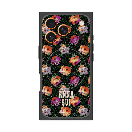 プレミアムスクエアケース with MagSafe［ ANNA SUI - オンブルローズ ］