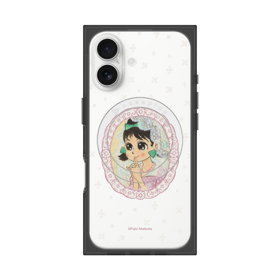 プレミアムスクエアケース with MagSafe［ ひみつのアッコちゃん - テクマクマヤコン - クリア ］