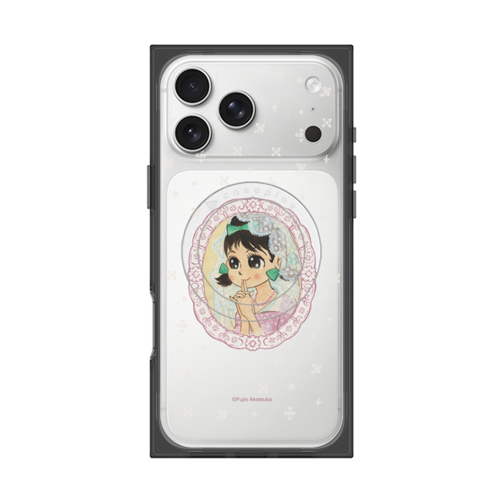 プレミアムスクエアケース with MagSafe［ ひみつのアッコちゃん - テクマクマヤコン - クリア ］