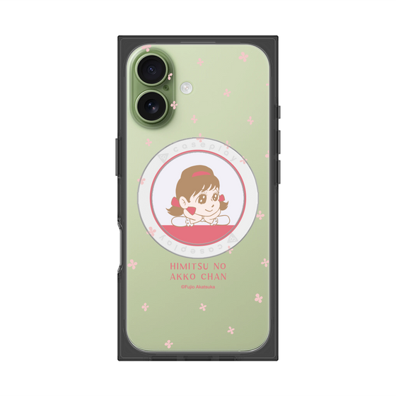 プレミアムスクエアケース with MagSafe［ ひみつのアッコちゃん - アッコちゃん - クリア ］