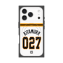 プレミアムスクエアケース with MagSafe［ 読売ジャイアンツ - #027 KITAMURA - ホーム ］