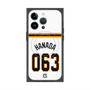 プレミアムスクエアケース with MagSafe［ 読売ジャイアンツ - #063 HANADA - ホーム ］
