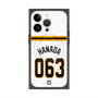 プレミアムスクエアケース with MagSafe［ 読売ジャイアンツ - #063 HANADA - ホーム ］