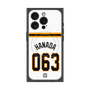 プレミアムスクエアケース with MagSafe［ 読売ジャイアンツ - #063 HANADA - ホーム ］