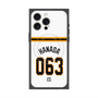 プレミアムスクエアケース with MagSafe［ 読売ジャイアンツ - #063 HANADA - ホーム ］