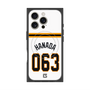プレミアムスクエアケース with MagSafe［ 読売ジャイアンツ - #063 HANADA - ホーム ］