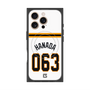プレミアムスクエアケース with MagSafe［ 読売ジャイアンツ - #063 HANADA - ホーム ］