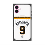 プレミアムスクエアケース with MagSafe［ 読売ジャイアンツ - #9 MATSUMOTO - ホーム ］