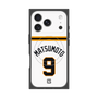プレミアムスクエアケース with MagSafe［ 読売ジャイアンツ - #9 MATSUMOTO - ホーム ］